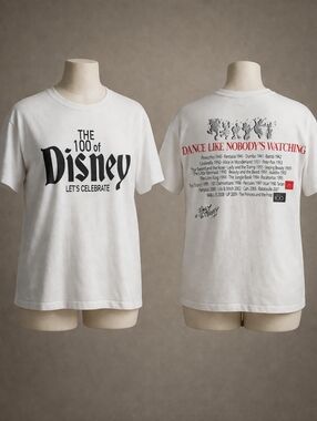 Zara x Disney 100th Anniversary TShirt White Unisex M Rare Retro Limited Edition